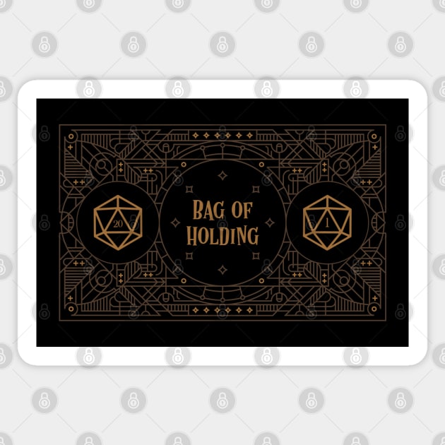 Bag of Holding Tabletop RPG Gaming Sticker by pixeptional